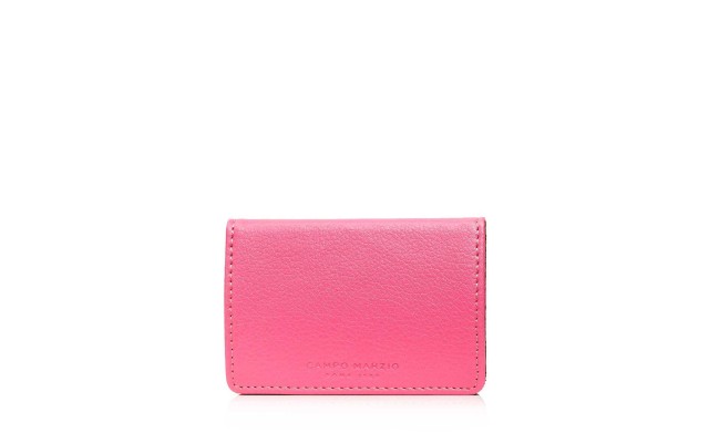  Pebbled Leather Business Card Holder