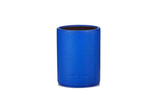  Round Pebbled Leather Pen Holders