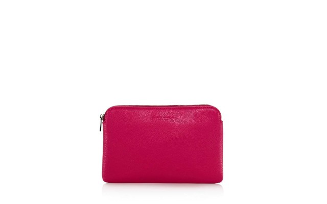  Women's Small Leather Pouch, Pink