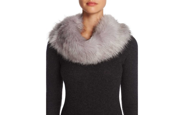  Faux Fur Collar (Gray)