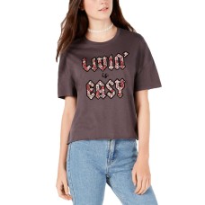 Carbon Copy Juniors’ “Livin’ Is Easy” Graphic T-Shirt Tops