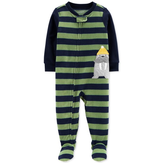 Carter’s Baby Boys Fleece Pajamas Jumpsuits