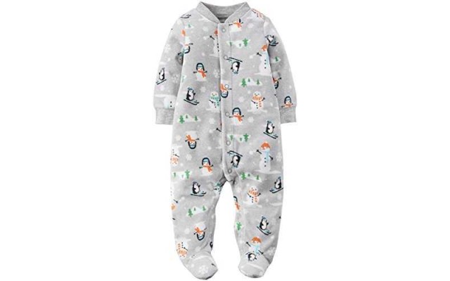 Carter’s Baby Boy’s One Piece (3 Months – Heather Snowman)