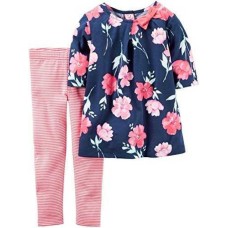 Carter’s Baby Girls 2 Piece Playwear Sets 239g220, Print, New Born