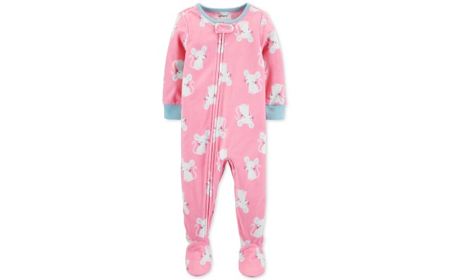 Carter’s Baby Girls Fleece Footed Sleeper Pajamas Jumpsuits