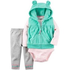 Carter’s Baby Girls’ Vest Sets 121g793, Mint, 6M