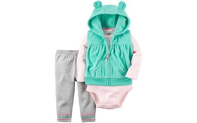 Carter’s Baby Girls’ Vest Sets 121g793, Mint, 6M