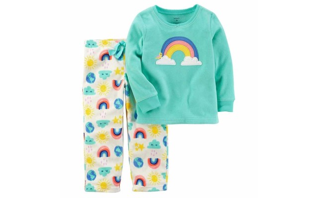 Carter’s Girls’ 2-Piece Fleece Pajamas Top And Pants Sets