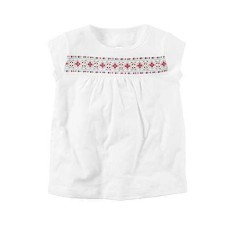 Carter's Girl's Puff Floral Cotton T-Shirts
