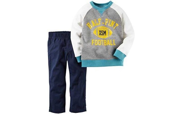 Carters Infant Boys 2-Piece Football Playwear Sweatshirt & Pant Set