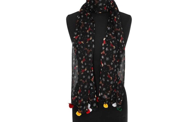  Bundled Up Pooches Scarf (Black)