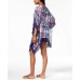  Island Feels Topper Cover Up & Cape (Navy, One Size)
