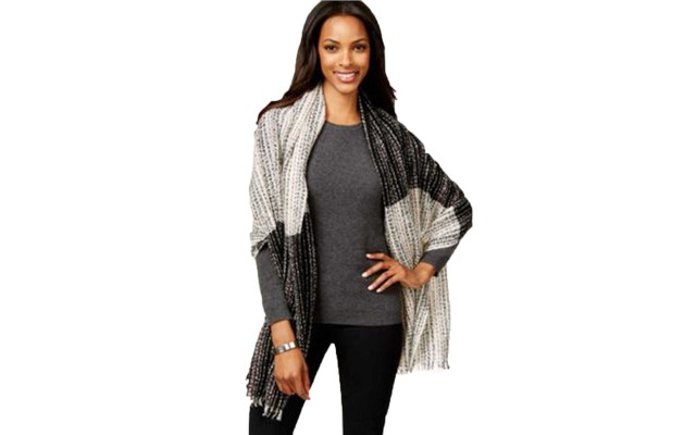 Cejon Marled Color Block Day Wrap (One Size)