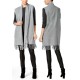  Milanese Heathered Woven Vest (Grey,S/M)