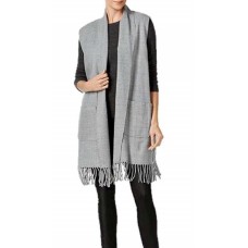 Cejon Milanese Heathered Woven Vest (Grey,S/M)