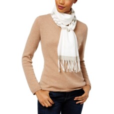 Cejon Striped Soft Knit Scarf (Ivory, One Size)