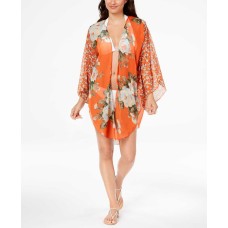 Cejon Women’s Floral Crinkle-Chiffon Cover-Up & Kimono