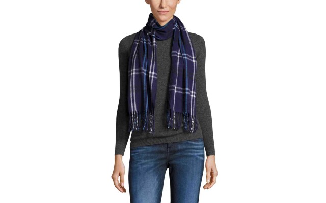  Women’s Grid Pattern Plaid Woven Scarves