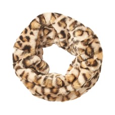 Cejon Women’s Leopard Print Cowl Loop Scarf ( Brown)