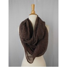 Cejon Women’s Ruched Infinity Scarf, Taupe