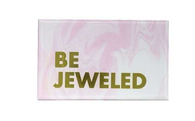 Celebrate Shop Be Jeweled or Hello Darling Glass Girls Jewelry Box 8x5x3.5 (Be Jeweled)