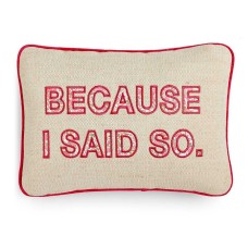 Celebrate Shop ‘Because I Said So’ Decorative Pillow; Ivory & Pink Floral