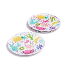 Celebrate Shop Bell & Curfew 4-Pc. Printed Melamine Plate