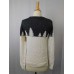  Holiday Arcade Women’s Colorblock Christmas Cotton Sweater (Small, Charcoal Heather Gray)