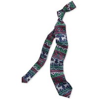 Celebrate Shop Men’s Fair Isle Pattern And Reindeer Christmas Neck Tie