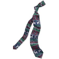 Celebrate Shop Men’s Fair Isle Pattern And Reindeer Christmas Neck Tie