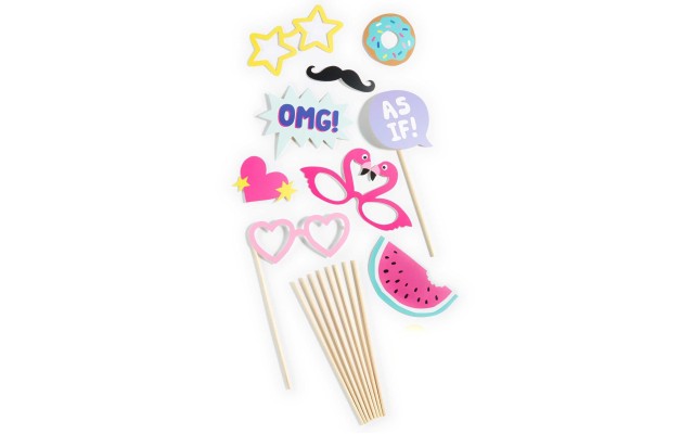  Photo Booth Prop Kit – Rainbow