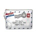 Celebrate Shop Postcard ‘Santa’s Workshop’ Wristlet Wallet Silver ONE SIZE