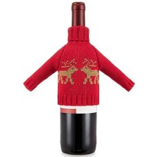 Celebrate Shop Reindeer Wine Sweater, Red
