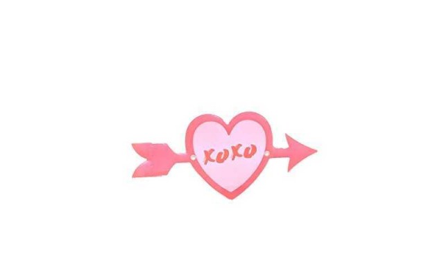  Twelve NYC Acrylic XOXO Heart & Arrow Cupid Frame