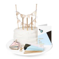 Celebrate Shop TwelveNYC  Birthday Cake Topper 4 Piece Set