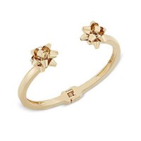 Celebrate Shop Women's Holiday Bow Open-Cuff Bracelet, Gold