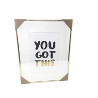 Celebrate Shop 'You Got This' Inspirational Framed Print Gold 18×14