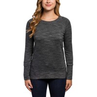 Champion Ladies' High-low Hemline Crew Long Sleeve Blouse Pullover Tops
