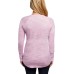  Ladies Long Sleeve Tee (Purple Peacock, L)