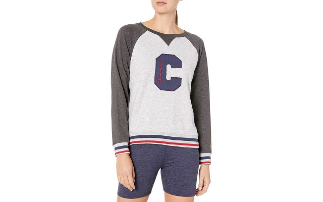  Women’s Heritage Fleece Crew Sweatshirt (Oxford Grey Heather/Granite Heather, 2XL)