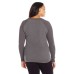  Women’s Plus Size Boat-Neck Sweatshirt (Granite Heather, 1X)