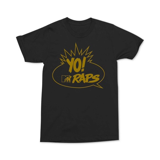  MTV Mens Big & Tall Knit Printed T-Shirt (Black, 2XL)
