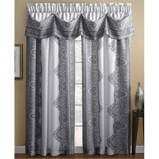 Chapel Hill by  Countess Panel (Grey, 54-Inch by 63-Inch)