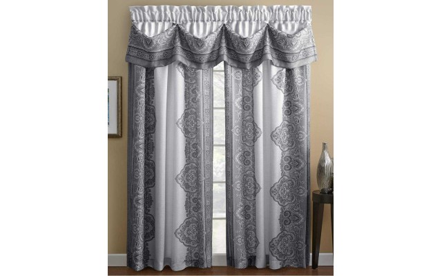 Chapel Hill by  Countess Panel (Grey, 54-Inch by 63-Inch)
