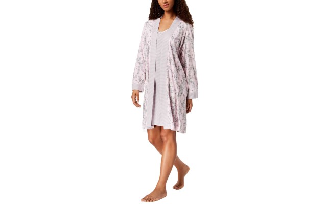  2-Piece Picot-Trim Travel Set (Pink Floral, 3XL)