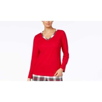 Charter Club Flannel Mix It Top Printed Pajama Top,Missing Pants (Stewart Plaid,XXL)