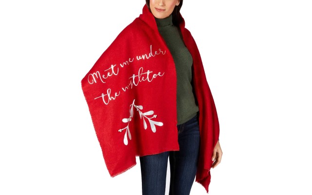  Mistletoe Blanket Wrap (Red)