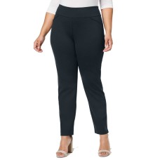 Charter Club Plus Size Women’s Ponté-Knit Pants (Navy, 24W)