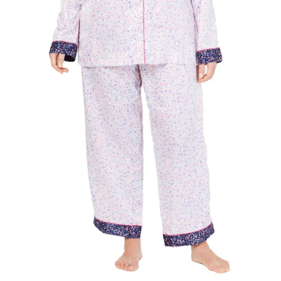  Printed Mini Floral Pajama Pants (Natural/3XL)