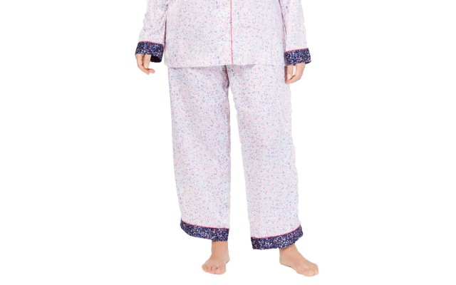  Printed Mini Floral Pajama Pants (Natural/3XL)